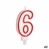 Candela Compleanno Numeri 6 (12 Unità)