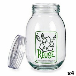 Barattolo Vivalto Reuse Trasparente 1,8 L Vetro (4 Unità)