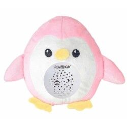 Peluche Musicale Proiettore Rosa Pinguino