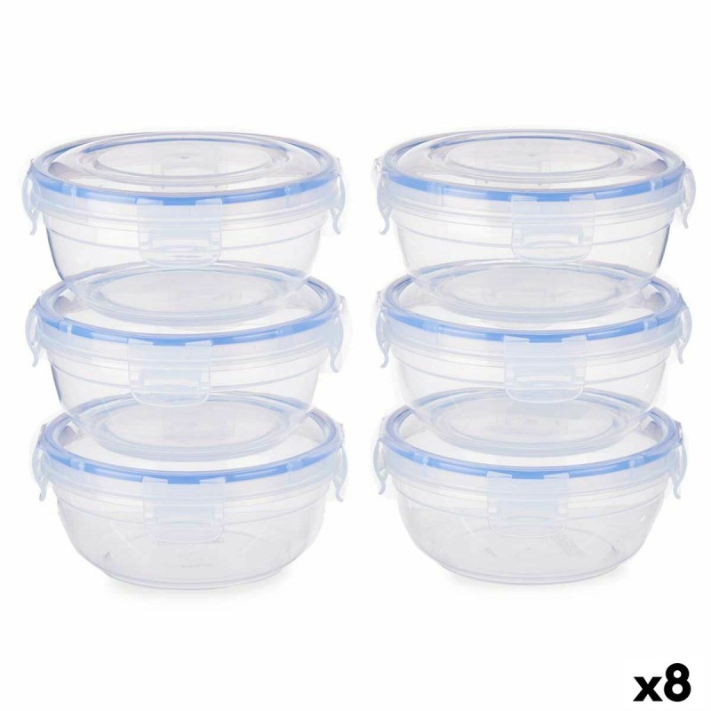 Set di scatole porta pranzo Leknes 30502 Azzurro Trasparente Plastica 800 ml 15,5 x 7,5 x 15,5 cm Ermetico (8 Unità) Set di scatole porta pranzo Leknes 30502 Azzurro Trasparente Plastica 800 ml 15,5 x 7,5 x 15,5 cm Ermetico (8 Unità)