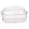 Portapranzo Rettangolare con Coperchio Leknes BS1500ROIOV Trasparente polipropilene 1,5 L 18 x 10,5 x 21,5 cm (8 Unità)