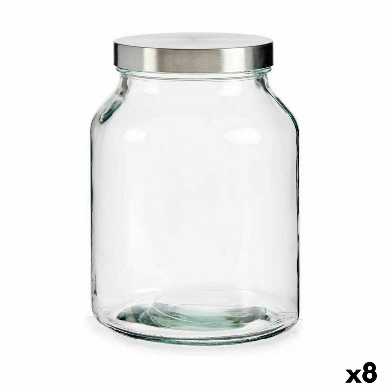 Vaso Vivalto 78255 Argentato 3 L (8 Unità) Vaso Vivalto 78255 Argentato 3 L (8 Unità)