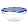Porta Pranzo Rotondo con Coperchio Pasabahce Chefs Azzurro 1,7 L 20,5 x 9 x 20,5 cm (4 Unità)