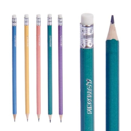 Set di Matite Pincello 499 Giallo Azzurro Verde Multicolore Arancio Torta (12 Unità)