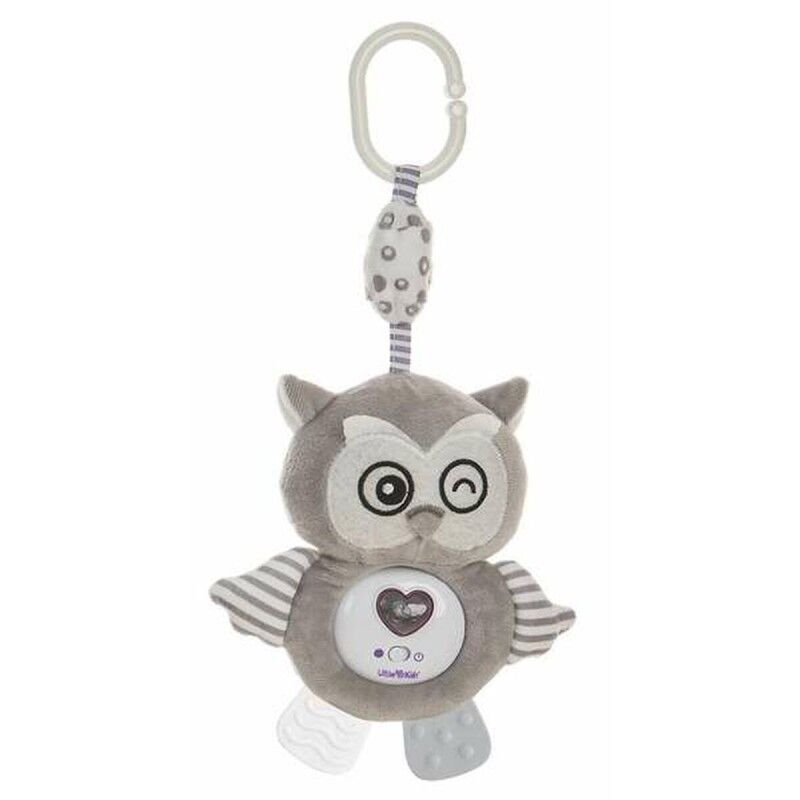 Giocattolo pensile per Culla Musica Luci Gufo Cuore 35 cm Giocattolo pensile per Culla Musica Luci Gufo Cuore 35 cm
