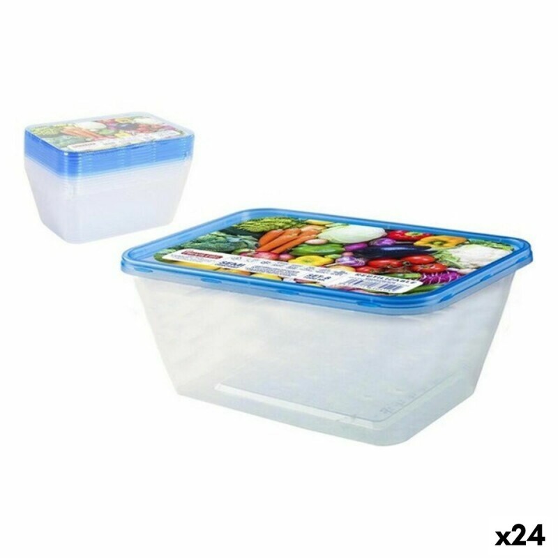 Set di 8 scatole porta pranzo Privilege 1L Rettangolare 17,5 x 12 x 7 cm (24 Unità) Set di 8 scatole porta pranzo Privilege 1L Rettangolare 17,5 x 12 x 7 cm (24 Unità)