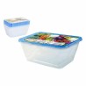 Set di 8 scatole porta pranzo Privilege 1L Rettangolare 17,5 x 12 x 7 cm (24 Unità)