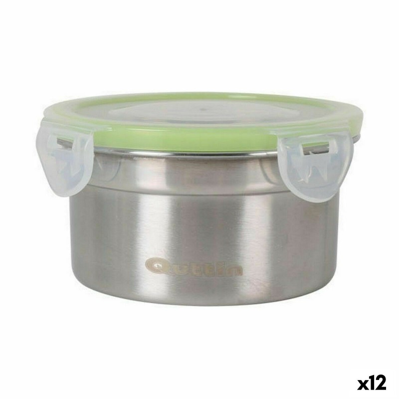 Porta pranzo Ermetico Quttin Rotonda 300 ml Acciaio inossidabile (12 Unità) Porta pranzo Ermetico Quttin Rotonda 300 ml Acciaio inossidabile (12 Unità)