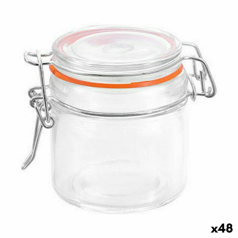 Vaso La Mediterránea Ermetico Vetro 100 ml (48 Unità) Vaso La Mediterránea Ermetico Vetro 100 ml (48 Unità)