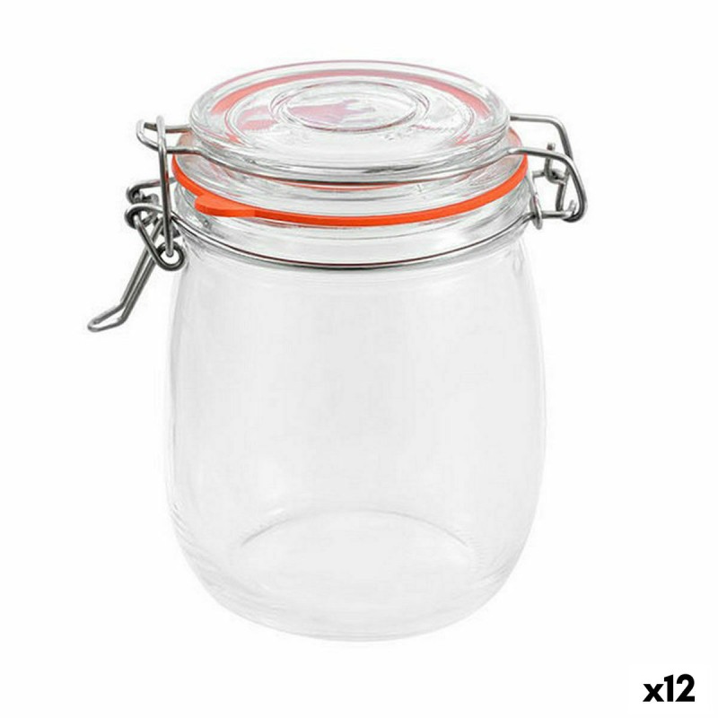 Vaso La Mediterránea Ermetico Vetro 750 ml (12 Unità) Vaso La Mediterránea Ermetico Vetro 750 ml (12 Unità)