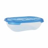 Set di scatole porta pranzo Tontarelli Nuvola 500 ml Azzurro Rettangolare 4 Pezzi (12 Unità)