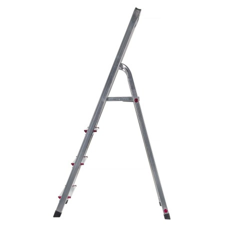 Scala Pieghevole a 4 Scalini Krause 000705 Argentato Alluminio