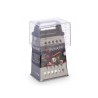 Grattugia con Contenitore Trasparente Acciaio inossidabile 9,5 x 20,5 x 6,7 cm (24 Unità)