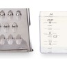 Grattugia con Contenitore Trasparente Acciaio inossidabile 9,5 x 20,5 x 6,7 cm (24 Unità)