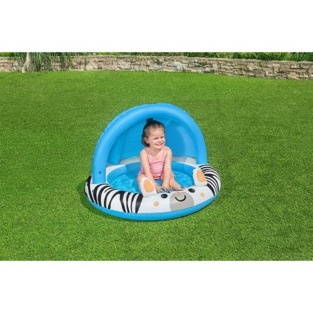 Bestway Piscina Gonfiabile per Bambini Safari 97x66 cm +2 Anni Giardino 52559