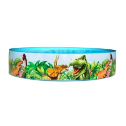 Bestway Piscina Rigida Infantile PVC Dinosauri 244x46 cm +3 Anni Giardino 55001