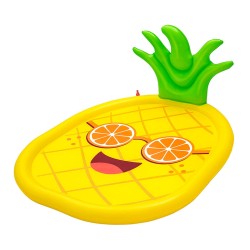 Bestway Spruzzatore Materassino Gonfiabile Ananas 196x165 cm +2 Anni Giardino 52565