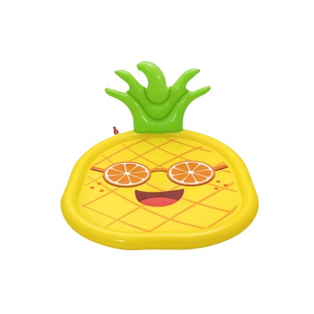 Bestway Spruzzatore Materassino Gonfiabile Ananas 196x165 cm +2 Anni Giardino 52565