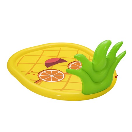Bestway Spruzzatore Materassino Gonfiabile Ananas 196x165 cm +2 Anni Giardino 52565