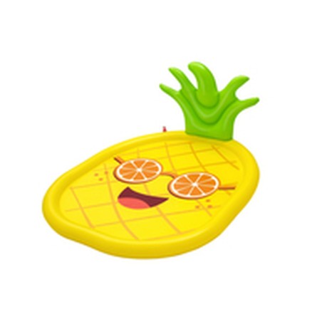 Bestway Spruzzatore Materassino Gonfiabile Ananas 196x165 cm +2 Anni Giardino 52565