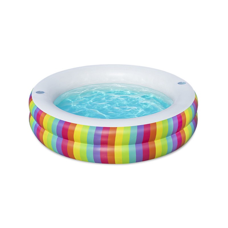Bestway Piscina per Bambini 2 Anelli Arcobaleno 206x206x51 cm +6 Anni Giardino 54443 Bestway Piscina per Bambini 2 Anelli Arcobaleno 206x206x51 cm +6 Anni Giardino 54443