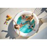 Bestway Piscina per Bambini 2 Anelli Arcobaleno 206x206x51 cm +6 Anni Giardino 54443