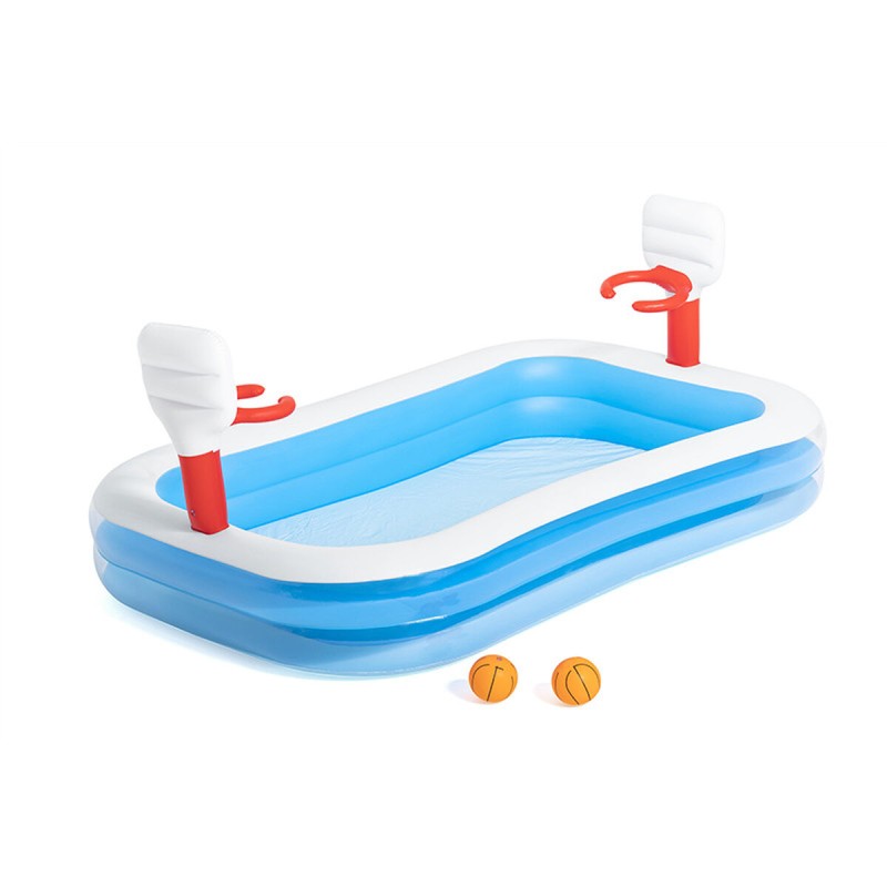 Bestway Piscina Gonfiabile Infantile Gioco Basket 251x168x102 cm +3 Anni Giardino 54122 Bestway Piscina Gonfiabile Infantile Gioco Basket 251x168x102 cm +3 Anni Giardino 54122