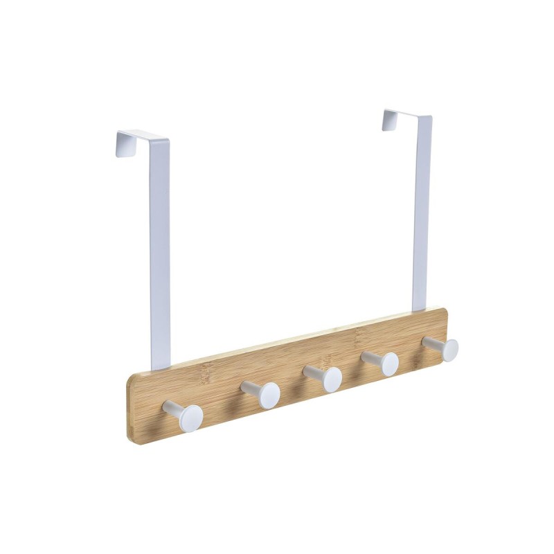 Appendiabiti per Porte Home ESPRIT Bianco Metallo Bambù 38,5 x 4,8 x 25,5 cm Appendiabiti per Porte Home ESPRIT Bianco Metallo Bambù 38,5 x 4,8 x 25,5 cm