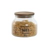 Set di 3 Barattoli Home ESPRIT Naturale Cristallo Acacia 1,5 L 2 L 3 L 16 x 16 x 21 cm