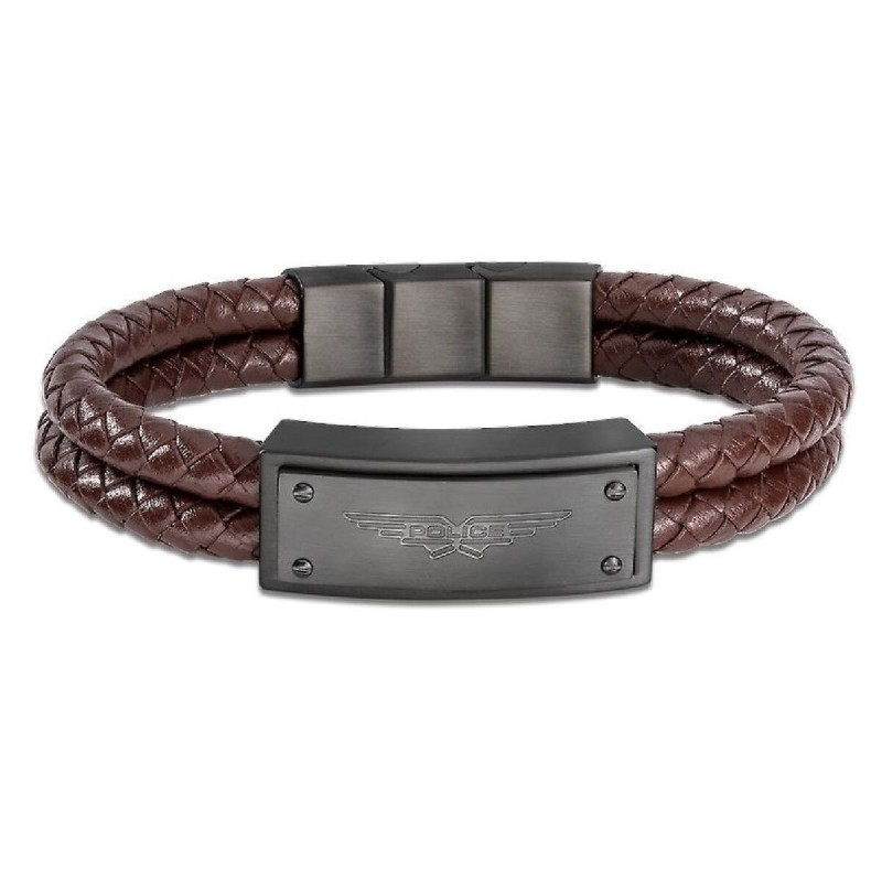 Bracciale Uomo Police PEJGB2009032 Pelle 19 cm Bracciale Uomo Police PEJGB2009032 Pelle 19 cm