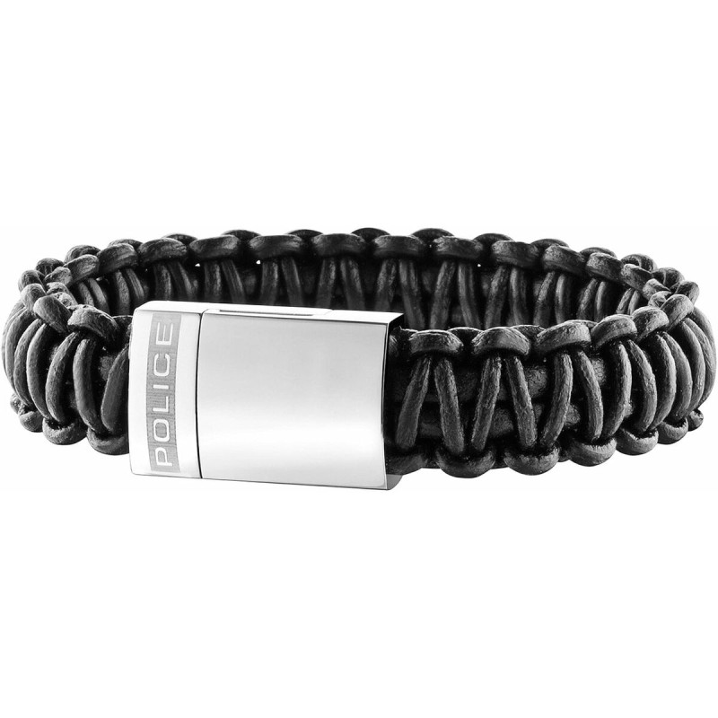 Bracciale Uomo Police PJ25687BLB.01-S Pelle Bracciale Uomo Police PJ25687BLB.01-S Pelle