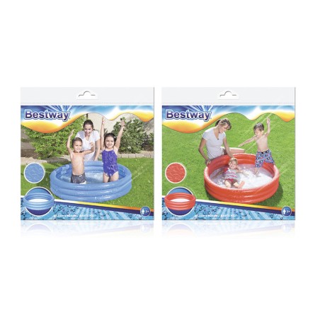 Bestway Piscina Gonfiabile Bambini 3 Anelli Eco Color Surtido 122x25 cm +2 Anni Giardino 51025