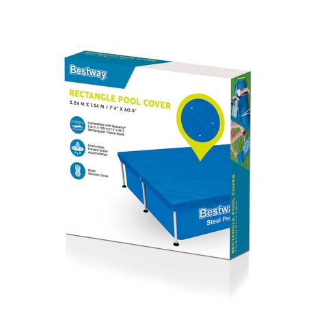 Bestway Copertura Piscina 224x154 cm Giardino 58103