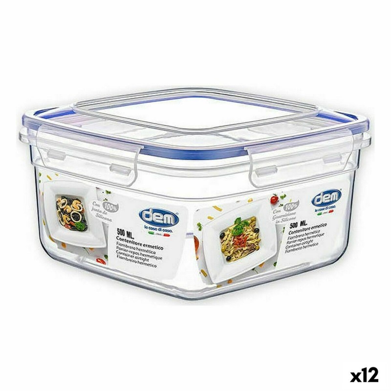 Porta pranzo Ermetico Dem 500 ml (12 Unità) Porta pranzo Ermetico Dem 500 ml (12 Unità)