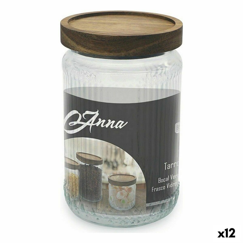Vaso Anna Vetro 950 ml 10 x 16 cm (12 Unità) Vaso Anna Vetro 950 ml 10 x 16 cm (12 Unità)