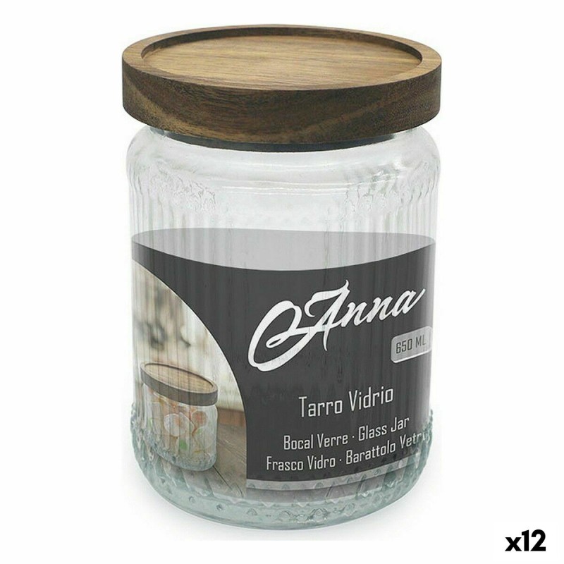 Vaso Anna Vetro 650 ml 10 x 14 cm (12 Unità) Vaso Anna Vetro 650 ml 10 x 14 cm (12 Unità)