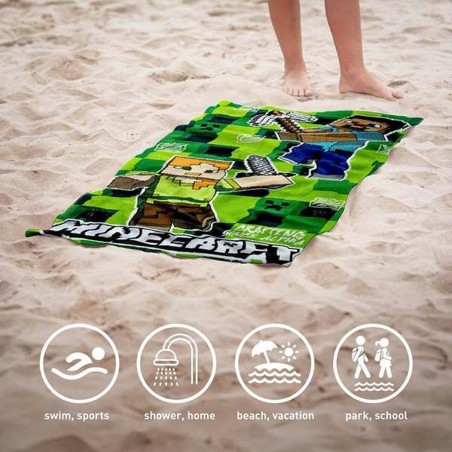 Telo da Mare Minecraft 70 x 140 cm Poliestere