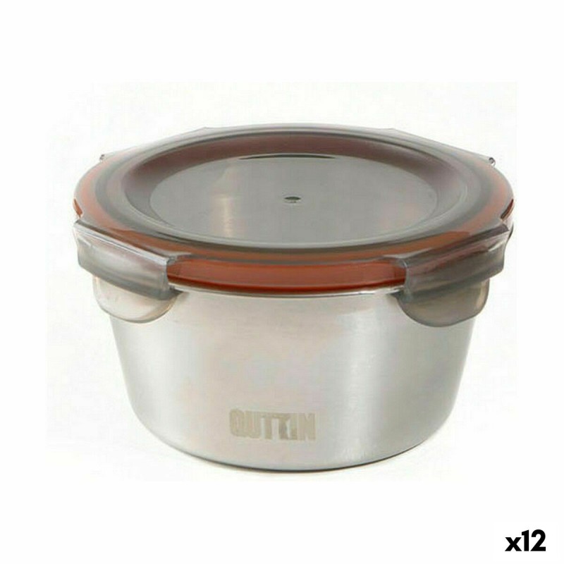 Porta pranzo Ermetico Quttin Rotonda Acciaio inossidabile Argentato 300 ml Acciaio (12 Unità) Porta pranzo Ermetico Quttin Rotonda Acciaio inossidabile Argentato 300 ml Acciaio (12 Unità)
