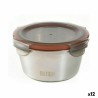 Porta pranzo Ermetico Quttin Rotonda Acciaio inossidabile Argentato 300 ml Acciaio (12 Unità)