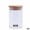 Barattolo In Vetro Trasparente Quttin    6,5 x 11 cm Silicone 250 ml (24 Unità)