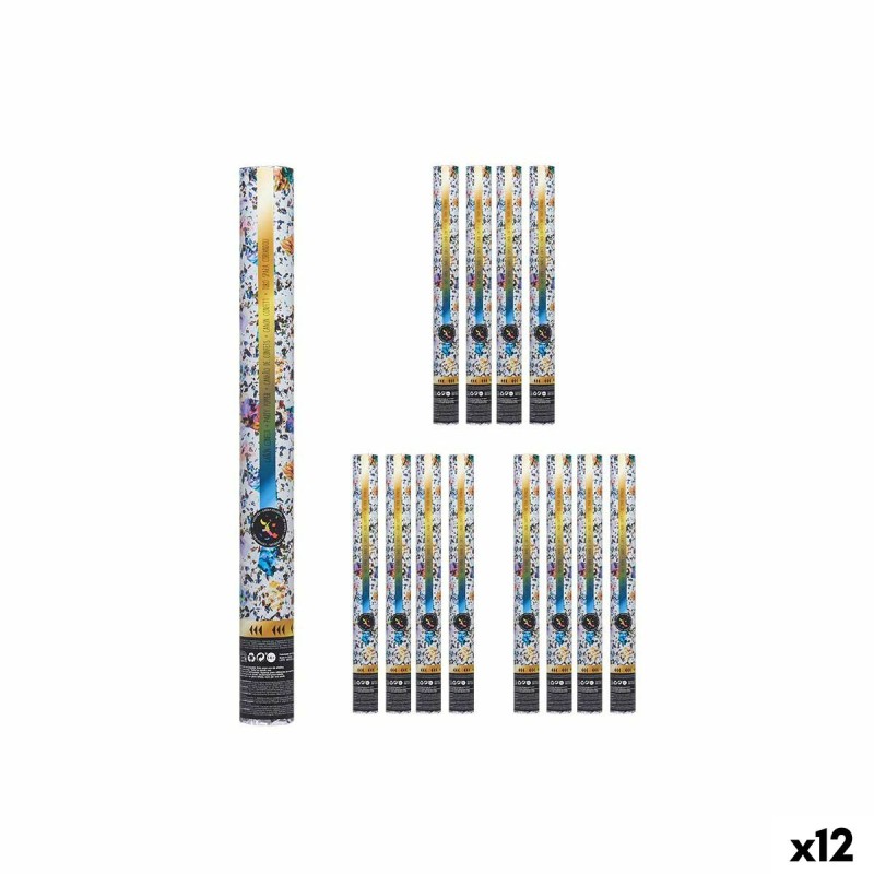 Cannone di coriandoli NAVI-AR-482 Multicolore Carta Cartone Plastica 5 x 78,5 x 5 cm (12 Unità) Cannone di coriandoli NAVI-AR-482 Multicolore Carta Cartone Plastica 5 x 78,5 x 5 cm (12 Unità)