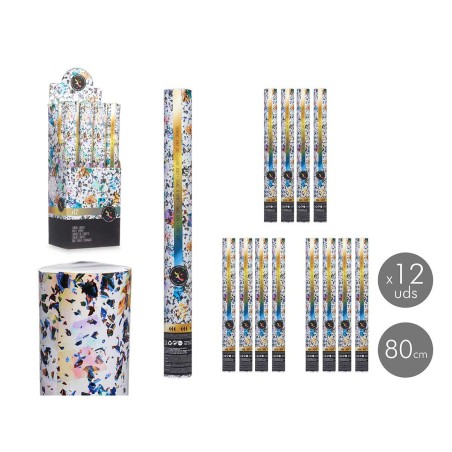 Cannone di coriandoli NAVI-AR-482 Multicolore Carta Cartone Plastica 5 x 78,5 x 5 cm (12 Unità)