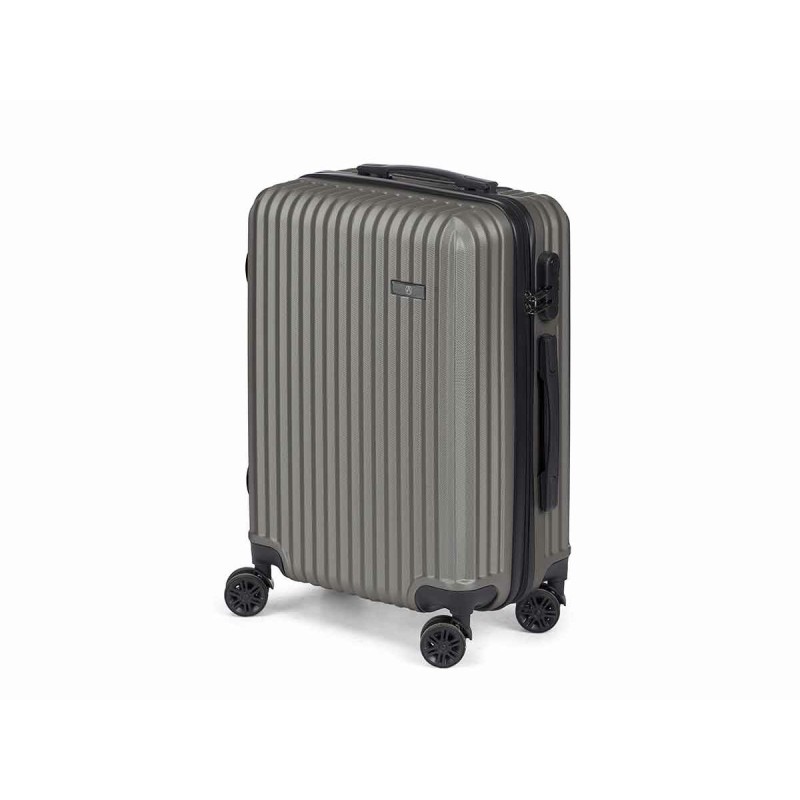 Bagaglio a Mano Grigio scuro 38 x 57 x 23 cm Righe Bagaglio a Mano Grigio scuro 38 x 57 x 23 cm Righe