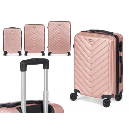 Set di valigie Rosa 3 Pezzi