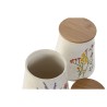 Barattolo Home ESPRIT Multicolore Fiori Shabby Chic (2 Unità)