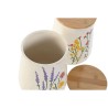 Barattolo Home ESPRIT Multicolore Fiori Shabby Chic (2 Unità)