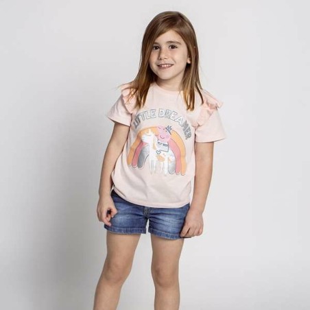 Maglia a Maniche Corte per Bambini Peppa Pig 5 Anni