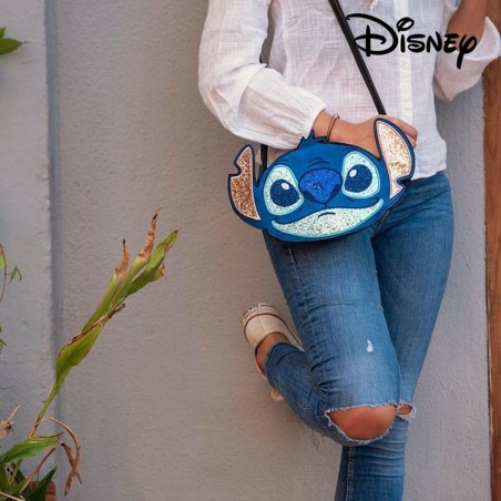 Borsa a Tracolla Stitch Disney 72809 Azzurro 26,5 x 18,0 x 5,0 cm