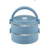 Set di scatole porta pranzo ThermoSport Azzurro Rosso Acciaio Plastica 600 ml 2 Pezzi (6 Unità)