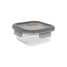 Porta pranzo Ermetico MasterChef Grigio Trasparente Quadrato 1,1 L (6 Unità)